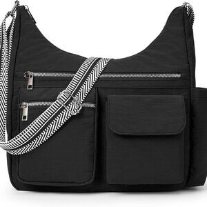 Nylon Crossbody Bag Women Waterproof Stylish Multiple Pockets Travel Work